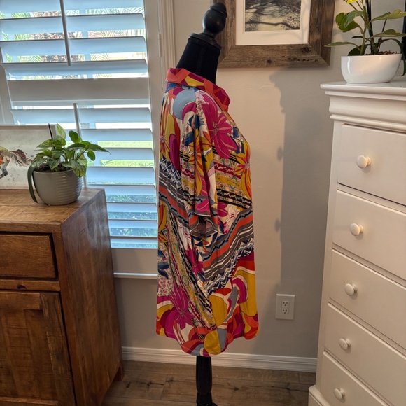 Johnny Was RACHEL MAY SHORT SLEEVE SWING POLO 2X - Picture 2 of 10